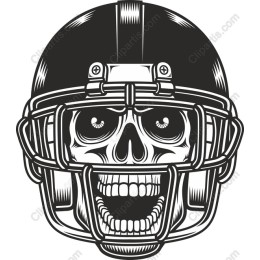 Skull Football Helmet