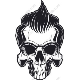 Skull with Pompadour