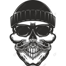 Skull with Mustache