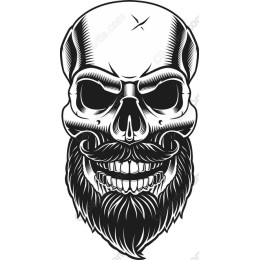 Skull with Beard