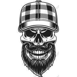 Hipster Skull with Cap