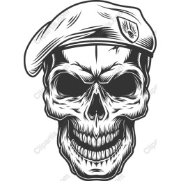 Military Beret Skull
