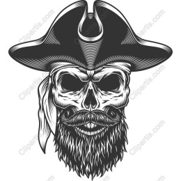 Vintage Pirate Skull
