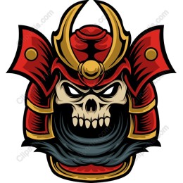 Fierce Samurai Skull