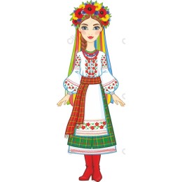 Traditional Folk Art Woman