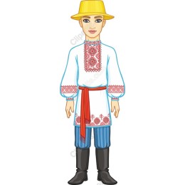 Traditional Folk Attire Young Male