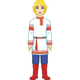 Traditional Eastern European Folk Boy