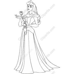 Enchanting Princess with Rose