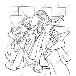 Enchanting Fairy Tale Characters Coloring