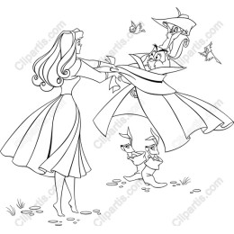 Whimsical Characters in Enchanting Scene