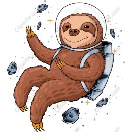 Charming Astronaut Sloth
