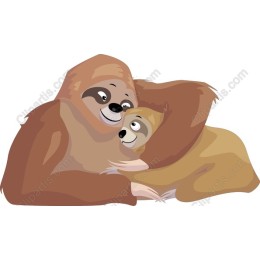 Cuddly Sloth Family