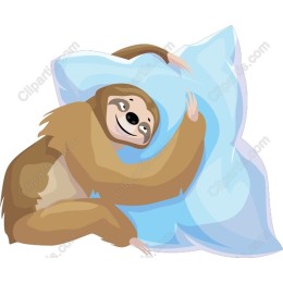 Sloth Hugging Pillow