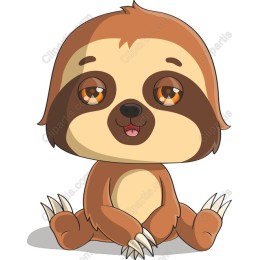 Cute Cartoon Sloth