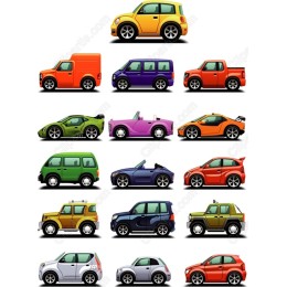  Vehicle Clipart Bundle: 16 Unique Car