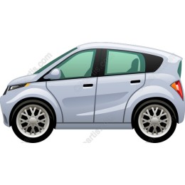 Sleek Silver Car