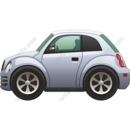 Sleek Cartoon Car