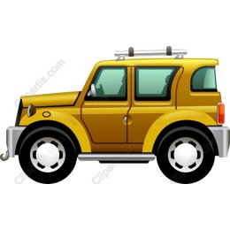 Vibrant Yellow Off-Road Vehicle