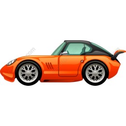 Orange Sports Car