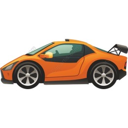 Orange Sports Car
