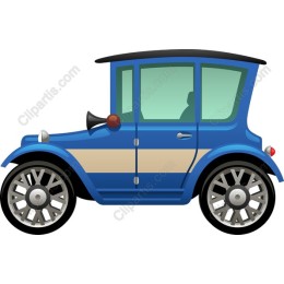 Charming Blue Vintage Car