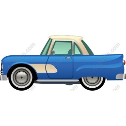 Classic Blue Convertible