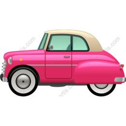 Vintage Pink Car