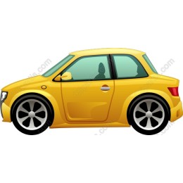 Vibrant Yellow Car