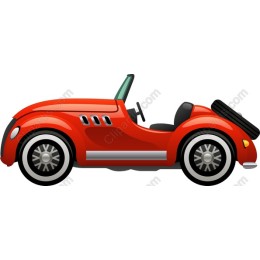 Vibrant Red Convertible
