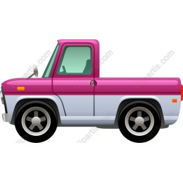 Pink Pickup Truck