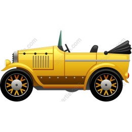 Vintage Yellow Car