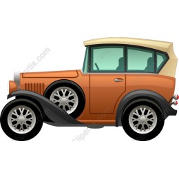 Timeless Orange Vintage Car