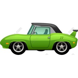 Green Sports Car