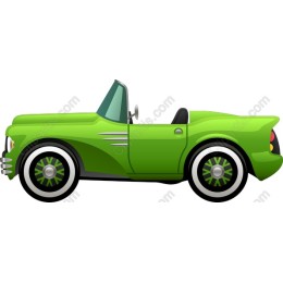 Vibrant Green Convertible