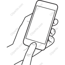 Hand Holding Smartphone Minimalist