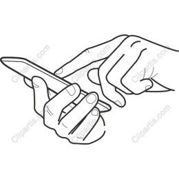 Hand Touching Smartphone