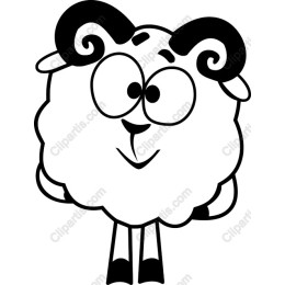 Cheerful Cartoon Sheep