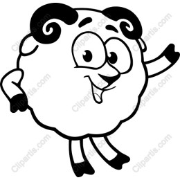Charming Cartoon Sheep