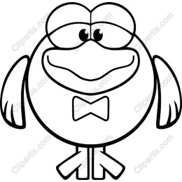 Whimsical Cartoon Bird