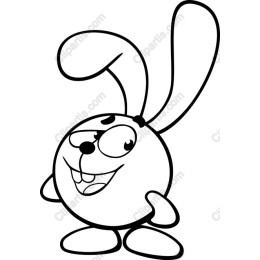 Charming Cartoon Bunny