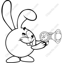 Joyful Bunny with Horn