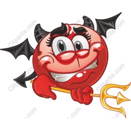 Mischievous Cartoon Devil