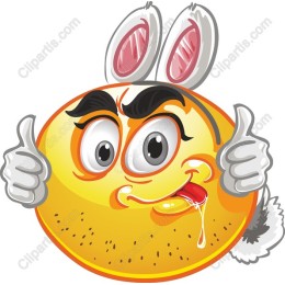 Rabbit Emoji - Playful Bunny Face