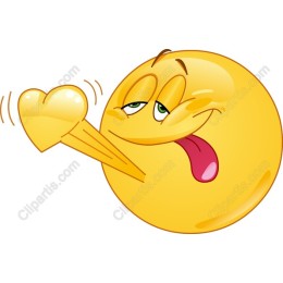 Joyful Smiley Face with Heart Gesture