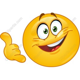 Cheerful Emoji with Shaka Sign