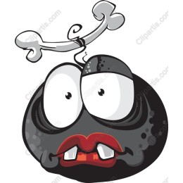 Cartoonish Character with Bone