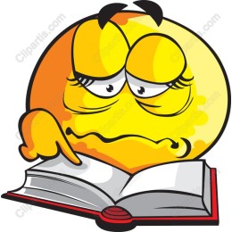 Frustrated Book Reader Cartoon