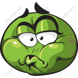 Whimsical Green Cartoon Character