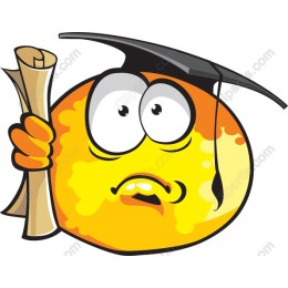 Cheerful Graduation Orange