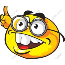 Cheerful Yellow Emoji with Glasses